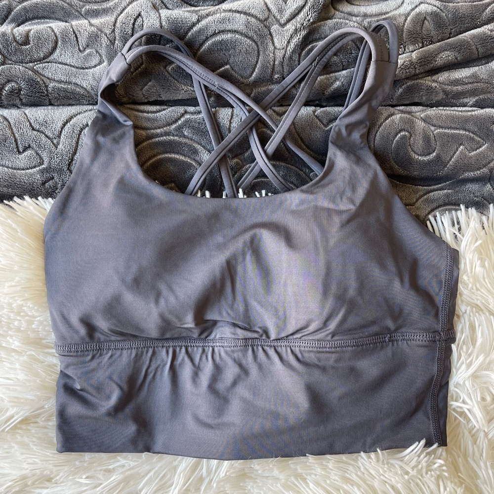 Gray Sports Bra